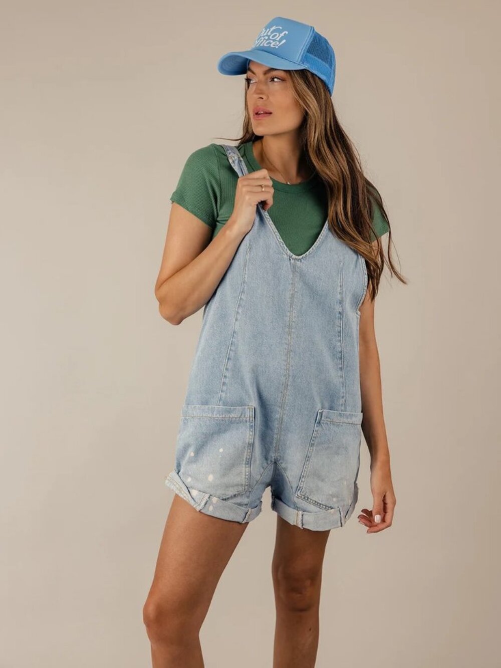 Free People High Roller Shortall in Bright Eyes